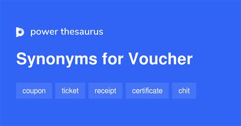 synonyms of voucher